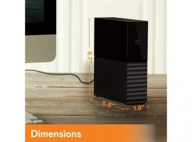  Eksterni tvrdi disk, 6 TB, WESTERN DIGITAL My Book, 3.5", USB 3.0, crni