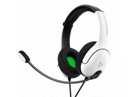  Slu&scaron;alice + mikrofon PDP LVL40, XBOX, gaming, žične, bijele