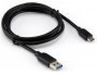 Kabel SBOX USB-C(m) 3.0 na USB-A(m) 3.0, 1m, crni