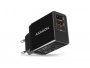 Kućni punjač AXAGON ACU-QS24, 2x USB(QC/Smart), crni