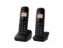 Telefon bežični PANASONIC KX-TGB612FXB, crni, TWIN