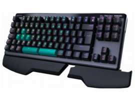 Tipkovnica NACON Compact, gaming, mehanička, žična, RGB, UK/HR, crna (CL-7500MUK)
