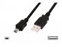 Kabel SBOX Mini USB(m) na USB-A(m), 2m, crni