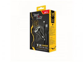 Auto punjač STEELPLAY, za Nintendo Switch, 2x USB, 2m
