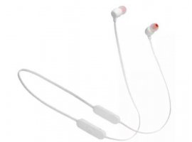 Bluetooth slušalice JBL Tune 125BT, BT5.0, In-ear, mikrofon, do 16h baterije, bijele (JBL125BTWHT)