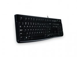 Tipkovnica LOGITECH K120 OEM, žična, USB, crna (920-002642)
