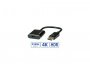 Video adapter ROLINE DisplayPort DP(m) v1.4 na HDMI(ž), 0.15m, aktivni, Ultra HD (4K), crni