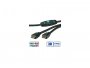Video kabel ROLINE HDMI(m) na HDMI(m), 15m, s pojačanjem, crni