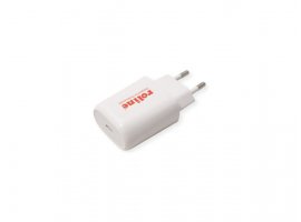 Zidni punjač ROLINE USB zidni punjač 1-port (1&times;USB-C, QC4.0), 18W