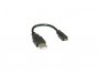 Kabel ROLINE Micro USB(m) 2.0 na USB-A(m), 0.15m, crni