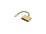 Video adapter ROLINE GOLD USB-C(m) na VGA/HDMI(ž), 0.1m, zlatni