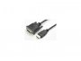 Video adapter ROLINE VALUE HDMI(m) na DVI(ž) 24+1, 0.15m, crni