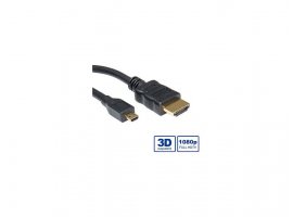  Video kabel ROLINE VALUE HDMI(m) na Micro HDMI(m), 2m, sa mrežom, crni