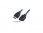 Video kabel ROLINE VALUE HDMI (ž) na HDMI(m), 1.5m, produžni, High Speed, sa mrežom, crni