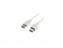 Kabel ROLINE VALUE USB-A(m) 2.0 na USB-A(ž) 2.0, 0.8m, produžni, bijeli