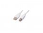 Kabel ROLINE VALUE USB-B(m) 2.0 na USB-A(m) 2.0, 0.8m, bijeli