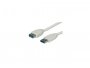 Kabel ROLINE VALUE USB-A(m) 3.0 na USB-A(ž) 3.0, 0.8m, produžni, bijeli