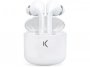 Bluetooth slušalice KSIX, bežične, true buds, bijele
