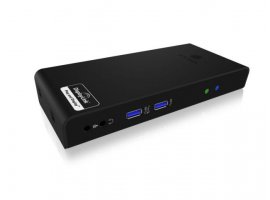  Docking stanica ICY BOX IB-DK2241AC, 2x Video (HDMI+DVI), 1x GigabitLAN, Audio (IN/OUT), 2x USB 3.0, 4x USB 2.0