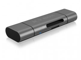  Čitač memorijskih kartica ICY BOX IB-CR201-C3, USB 3.2 Gen 1 (Type-C, Type-A/Micro-B), SDHC/XC, microSDHC/XC