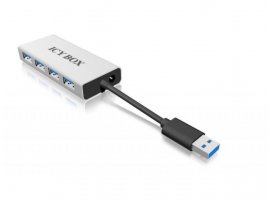  USB HUB ICY BOX IB-AC6104, 4-port, 4x USB 3.0 Type-A