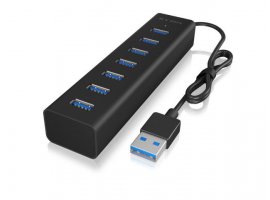  USB HUB ICY BOX IB-HUB1700-U3, 7-port, 7x USB Type-A, 5V/3A power adapter