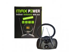  Antena MAXPOWER s pojačalom W068 UHF+VHF 42db, crna