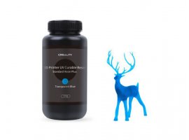  Smola za 3D printanje CREALITY, 0.5kg, prozirna plava