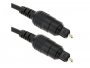 Audio kabel DELTACO Digital FiberAudio Toslink(m) na Toslink(m), 1m, crni