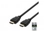 Video kabel DELTACO HDMI(m) 2.1 na HDMI(m) 2.1, 1.0m, crni