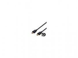 Video kabel DELTACO DisplayPort cable DP(m) na DP(m) v1.2 4K UHD, 3.0m, kutija, crni
