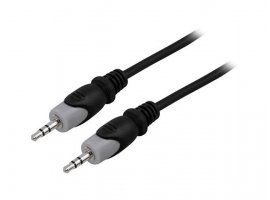 Audio kabel DELTACO 3.5mm(m) na 3.5mm(m), 0.5m, zip-lock vrećica, crni