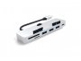 USB-C HUB SATECHI Aluminum CLAMP PRO ( 3x USB 3.0, 1xSD), srebrni (ST-TCIMHS)