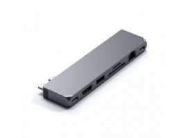  USB-C HUB SATECHI Pro Max (1xHDMI 4K, 1xUSB-A 3.0, 1xLAN,1xSD,1xAudio) 3xUSB 3.0,1xSD, sivi (ST-UCPHMXM)