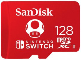 Memorijska kartica microSDXC 128 GB SANDISK Nintendo-Licensed za Nintendo Switch, Class10 UHS-I U3 (SDSQXAO-128G-GNCZN)