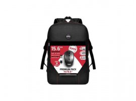  Ruksak za laptop PORT Premium pack, 15.6", crna + bežični miš