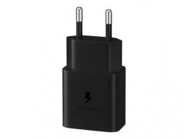  Kućni punjač SAMSUNG, brzi punjač 15W, USB-C kabel, crni (EP-T1510XBEGEU)