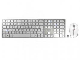  Tipkovnica + miš CHERRY DW-9100 Slim, bežična, bijelo/siva (JD-9100GB-1)