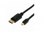Video kabel ROLINE Mini DisplayPort mini DP(m) na DP(m) v1.4 8K, 2.0m, pozlaćeni konektori, crni