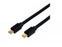 Video kabel ROLINE Mini DisplayPort mini DP(m) na mini DP(m) v1.4, 8K, 1.0m, pozlaćeni konektori, crni