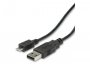 Kabel ROLINE Micro USB(m) 2.0 na USB-A(m) 2.0, 3m, crni