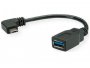 Kabel ROLINE USB-C(m) 3.2 na USB-A(ž) 3.2, 0.15m, kutni, crni