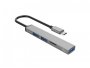 USB-C HUB ORICO AH-12F, USB 3.0, 2x USB 2.0, TF, 0.15m, aluminij, sivi 
