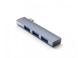  USB-C HUB ORICO AH-W13, 1xUSB 3.0, 2xUSB 2.0, aluminijski, sivi