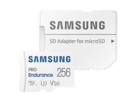  Memorijska kartica microSDXC 256 GB SAMSUNG PRO Endurance, Class10 UHS-I U3 V30 + SD adapter (MB-MJ256KA)