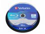 DVD medij Blu-Ray VERBATIM BD-R SL 6× 25GB White Blue Surface 10 pack spindle (Single Layer)