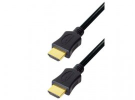 Video kabel TRANSMEDIA HDMI(m) na HDMI(m), 1.5m, High Speed, Ultra HD (4K), s mrežom, pozlaćeni konektori, crni