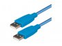 Kabel TRANSMEDIA USB-A(m) 2.0 na USB-A(m) 2.0, 1.2m, plavi