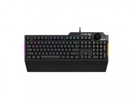Tipkovnica ASUS TUF GAMING K1, gaming, žična, crna, US Layout