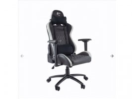 Gaming stolica WHITE SHARK Nitro GT, crno-bijela